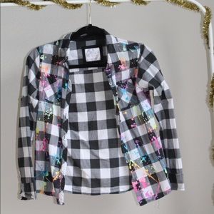 Kids Paint Splatter Flannel